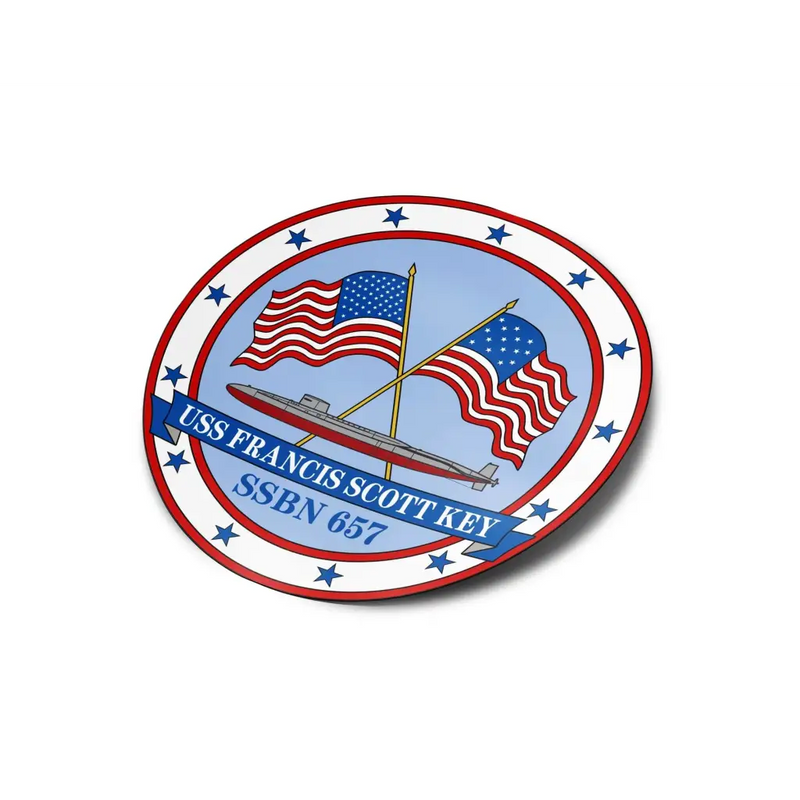 USS Francis Scott Key (SSBN-657) Die-Cut Vinyl Sticker Decal