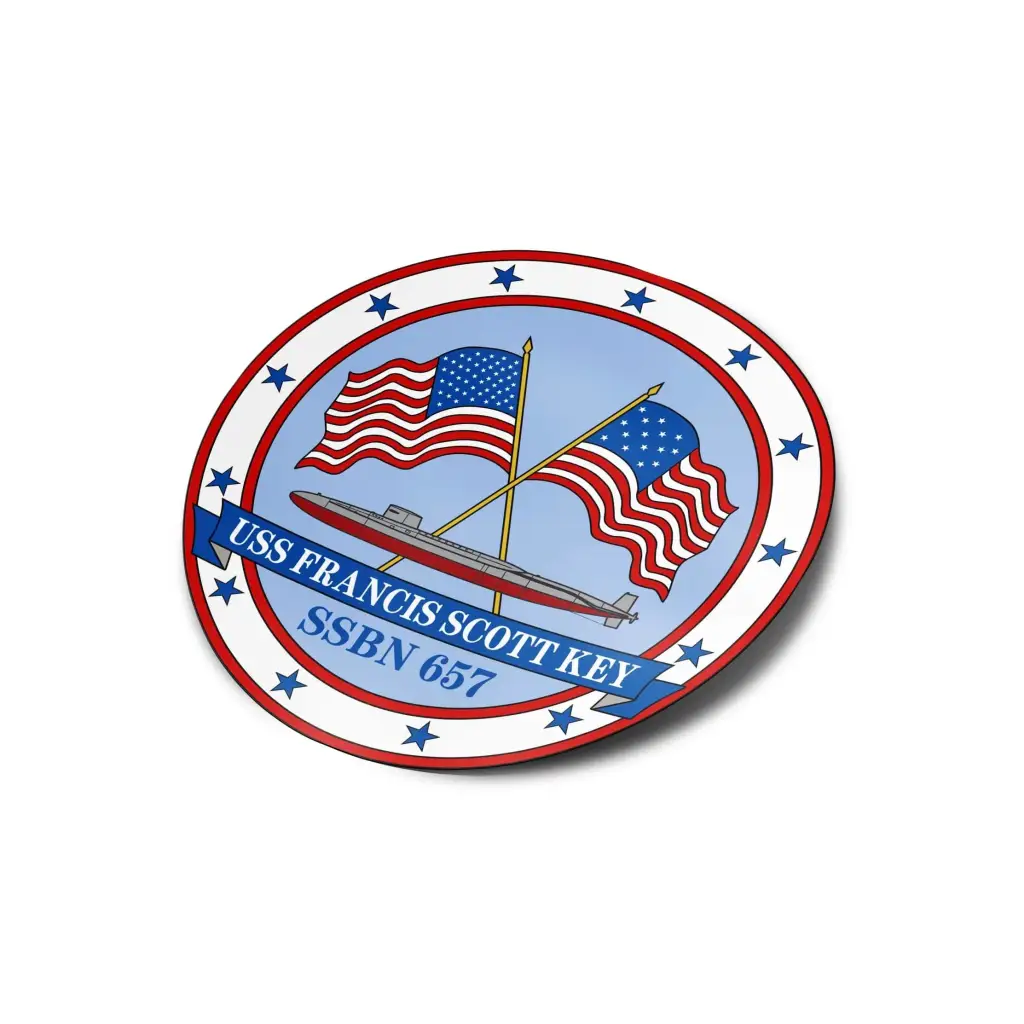 USS Francis Scott Key (SSBN-657) Die-Cut Vinyl Sticker Decal Tactically Acquired   