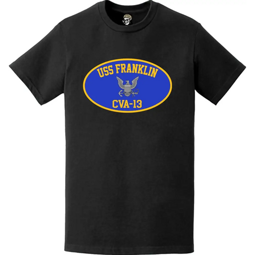 USS Franklin (CVA-13) Aircraft Carrier T-Shirt Tactically Acquired   