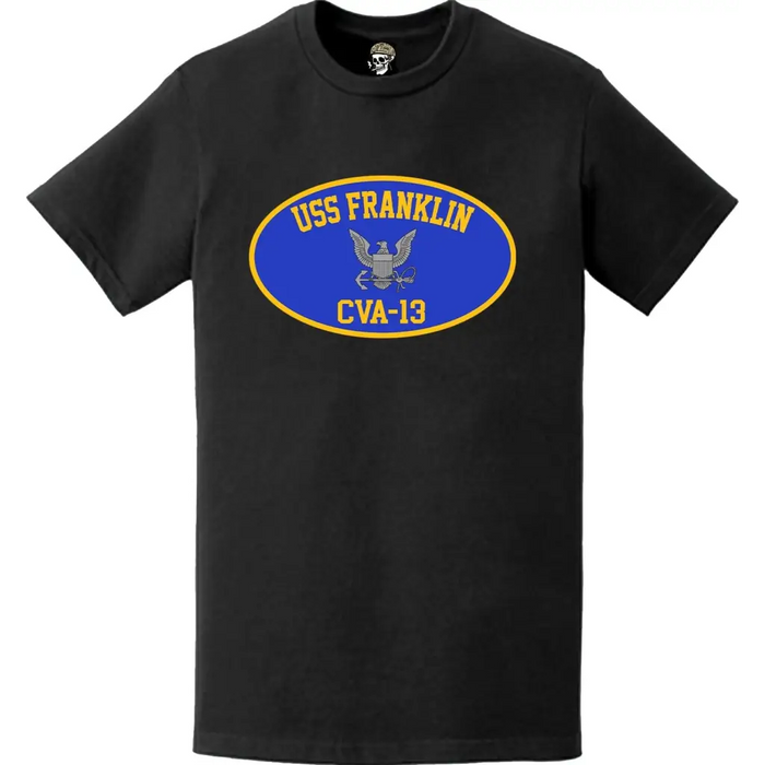USS Franklin (CVA-13) Aircraft Carrier T-Shirt Tactically Acquired   