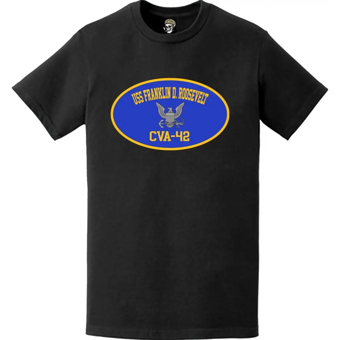 USS Franklin D. Roosevelt (CVA-42) Aircraft Carrier T-Shirt Tactically Acquired   