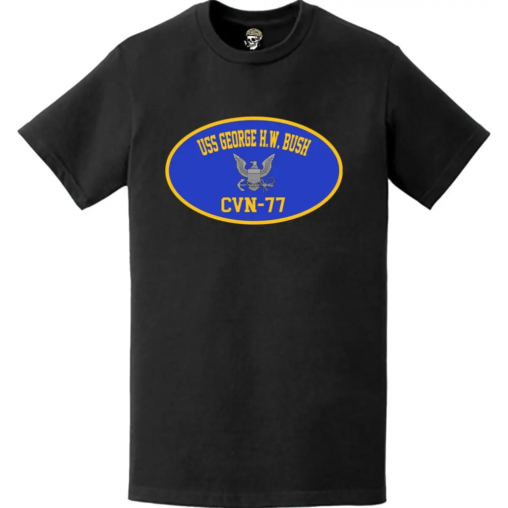 USS George H.W. Bush (CVN-77) Aircraft Carrier T-Shirt Tactically Acquired   