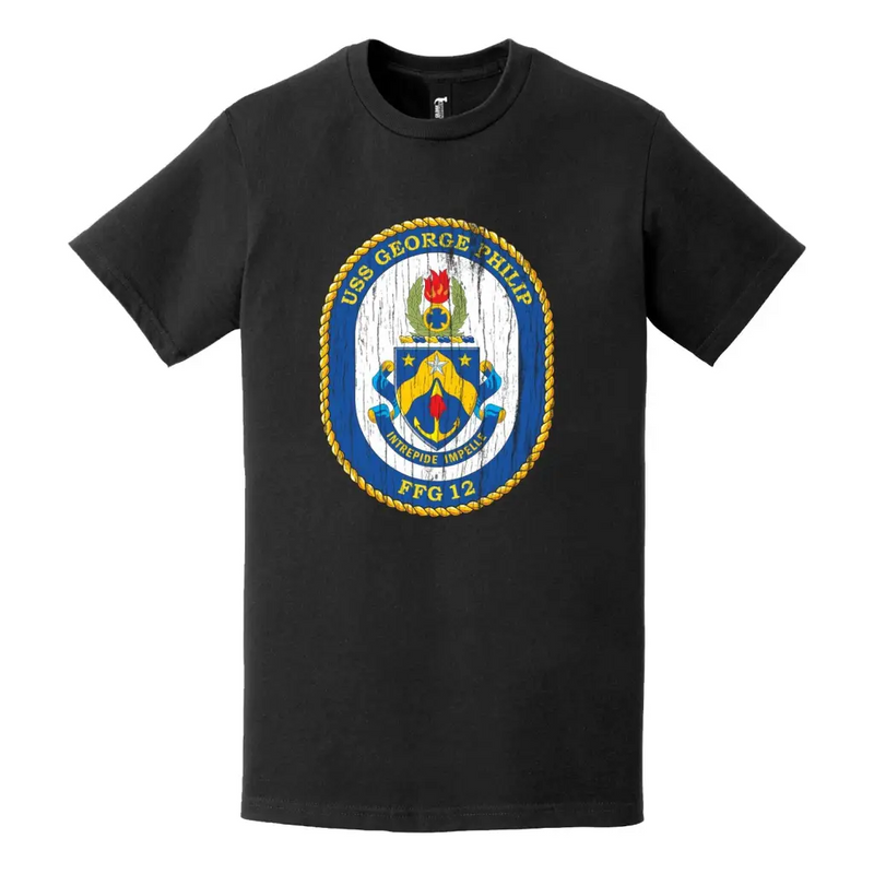 USS George Philip (FFG-12) Logo Distressed T-Shirt