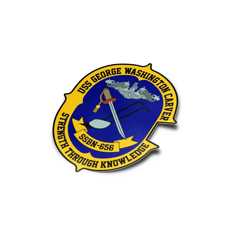 USS George Washington Carver (SSBN-656) Die-Cut Vinyl Sticker Decal