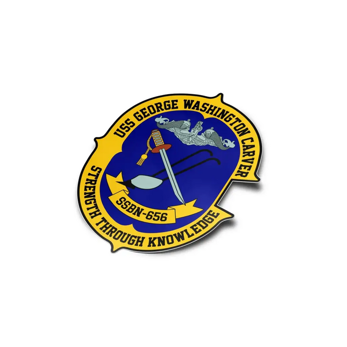 USS George Washington Carver (SSBN-656) Die-Cut Vinyl Sticker Decal Tactically Acquired   