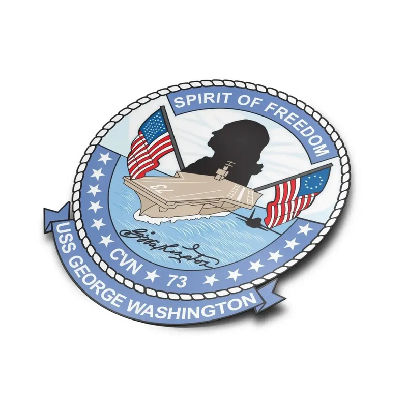 USS George Washington (CVN-73) Die-Cut Vinyl Sticker Decal