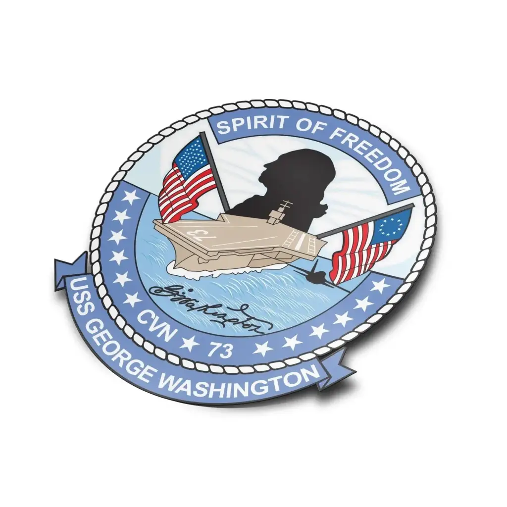 USS George Washington (CVN-73) Die-Cut Vinyl Sticker Decal Tactically Acquired   
