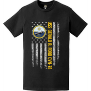 USS Gerald R. Ford (CVN-78) American Flag T-Shirt Tactically Acquired   