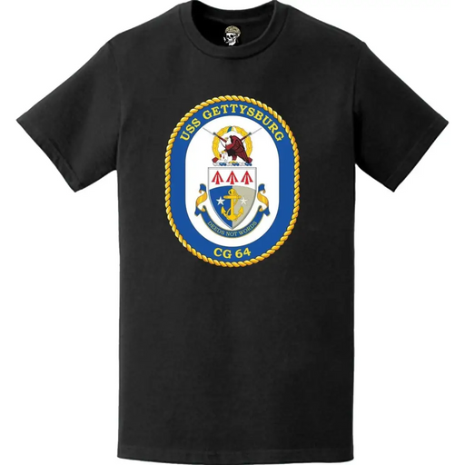 USS Gettysburg (CG-64) Ship's Crest Logo T-Shirt Tactically Acquired   