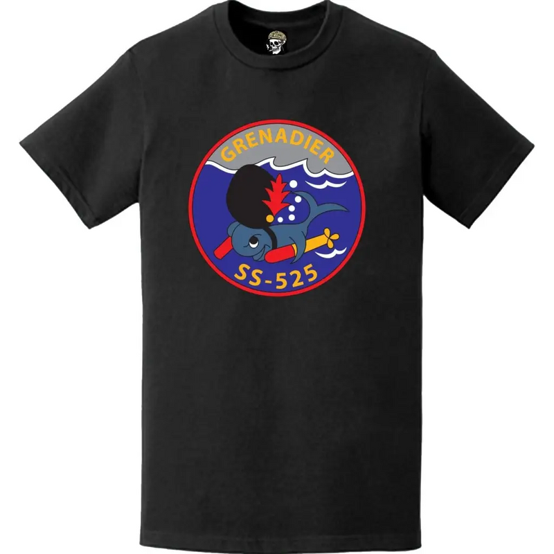 USS Grenadier (SS-525) Submarine Logo Emblem Crest T-Shirt