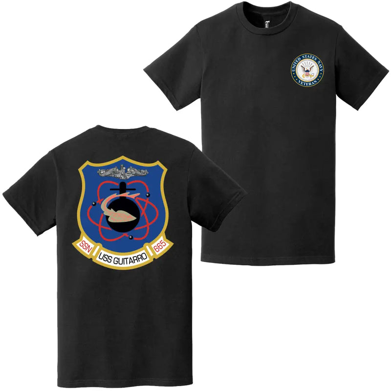 USS Guitarro (SSN-665) U.S. Navy Veteran T-Shirt