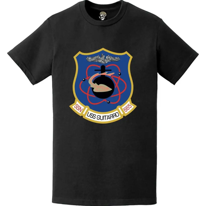 USS Guitarro (SSN-665) Submarine Logo T-Shirt Tactically Acquired   