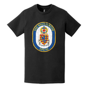 USS Halyburton (FFG-40) Logo Emblem Distressed T-Shirt Tactically Acquired   