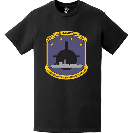 USS Hampton (SSN-767) Submarine Logo T-Shirt Tactically Acquired   