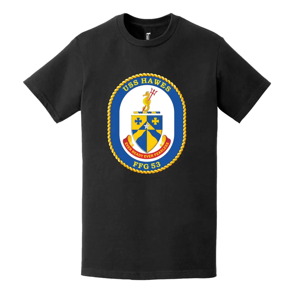 USS Hawes (FFG-53) Logo Emblem T-Shirt Tactically Acquired   