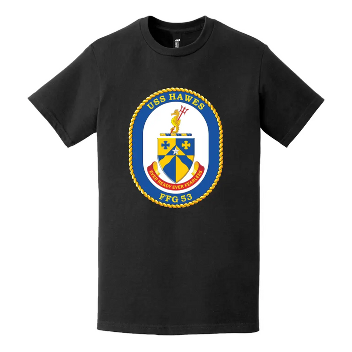 USS Hawes (FFG-53) Logo Emblem T-Shirt Tactically Acquired   