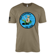 USS Hawkbill (SS-366) Balao-Class Submarine T-Shirt - Coyote Brown