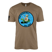 USS Hawkbill (SS-366) Balao-Class Submarine T-Shirt - Woodland Brown