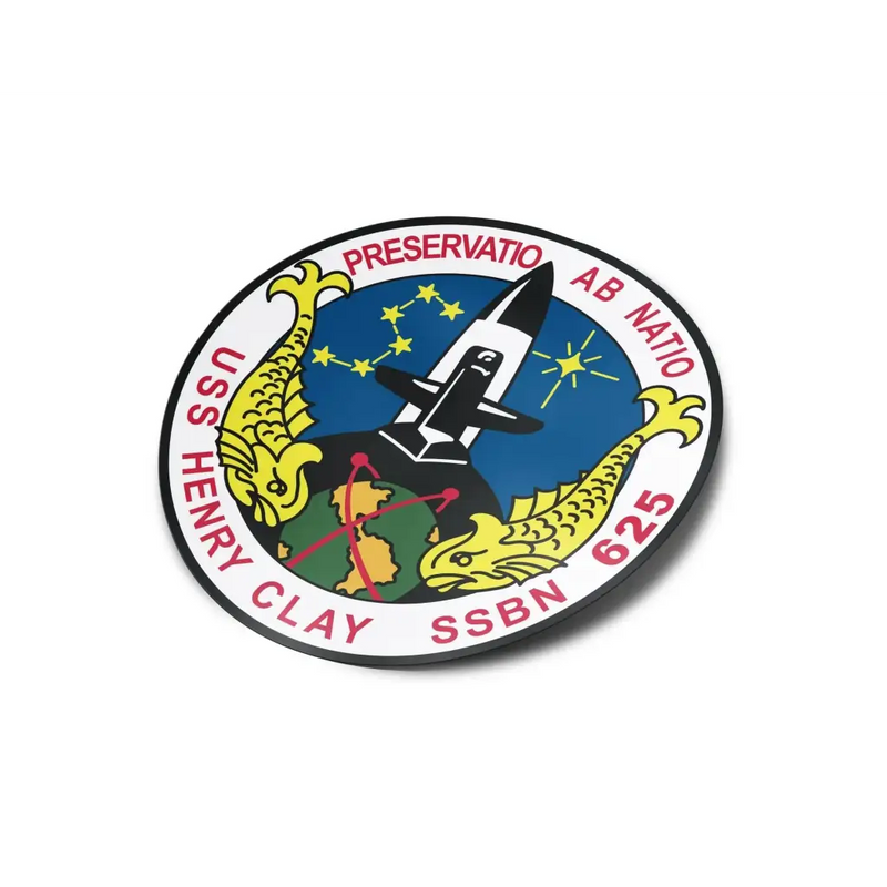 USS Henry Clay (SSBN-625) Die-Cut Vinyl Sticker Decal
