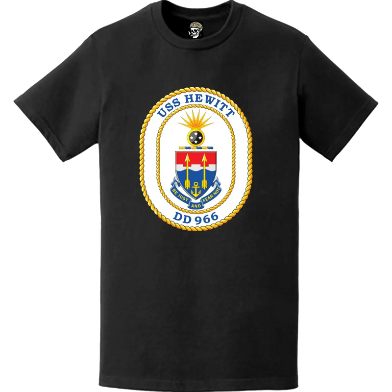 USS Hewitt (DD-966) Ship's Crest Logo T-Shirt