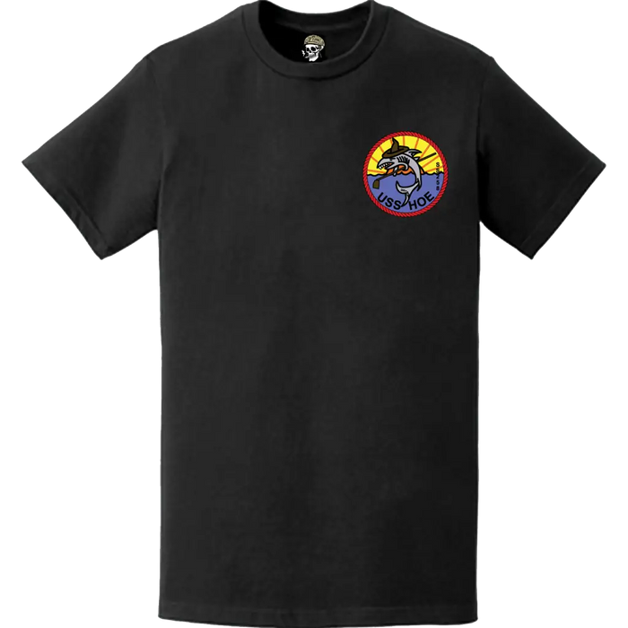 USS Hoe (SS-258) Submarine Left Chest Logo Emblem T-Shirt Tactically Acquired   