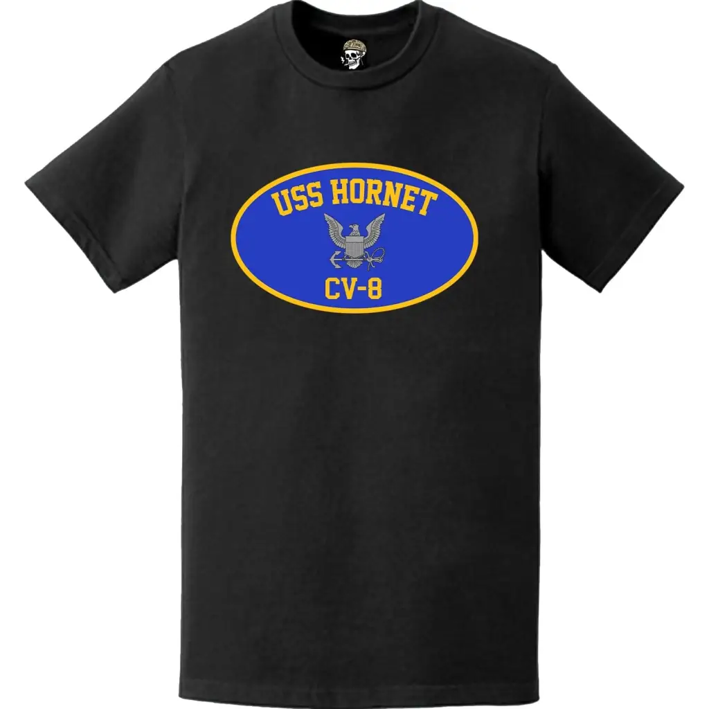 USS Hornet (CV-8) Aircraft Carrier T-Shirt Tactically Acquired   