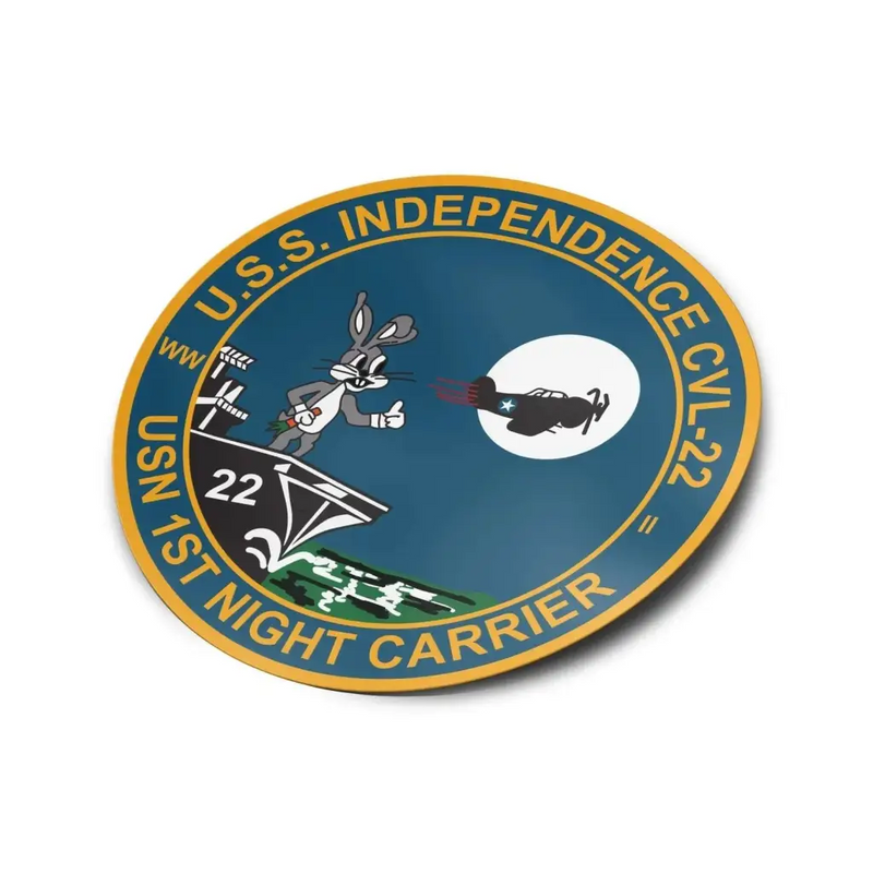 USS Independence (CVL-22) Die-Cut Vinyl Sticker Decal