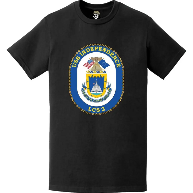USS Independence (LCS-2) Ship's Crest Logo Emblem T-Shirt