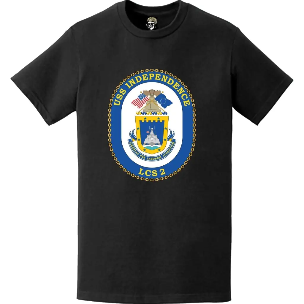 USS Independence (LCS-2) Ship's Crest Logo Emblem T-Shirt Tactically Acquired   