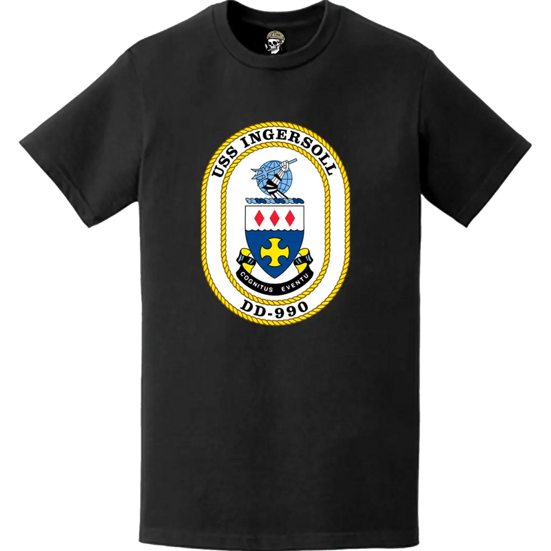 USS Ingersoll (DD-990) Ship's Crest Logo T-Shirt