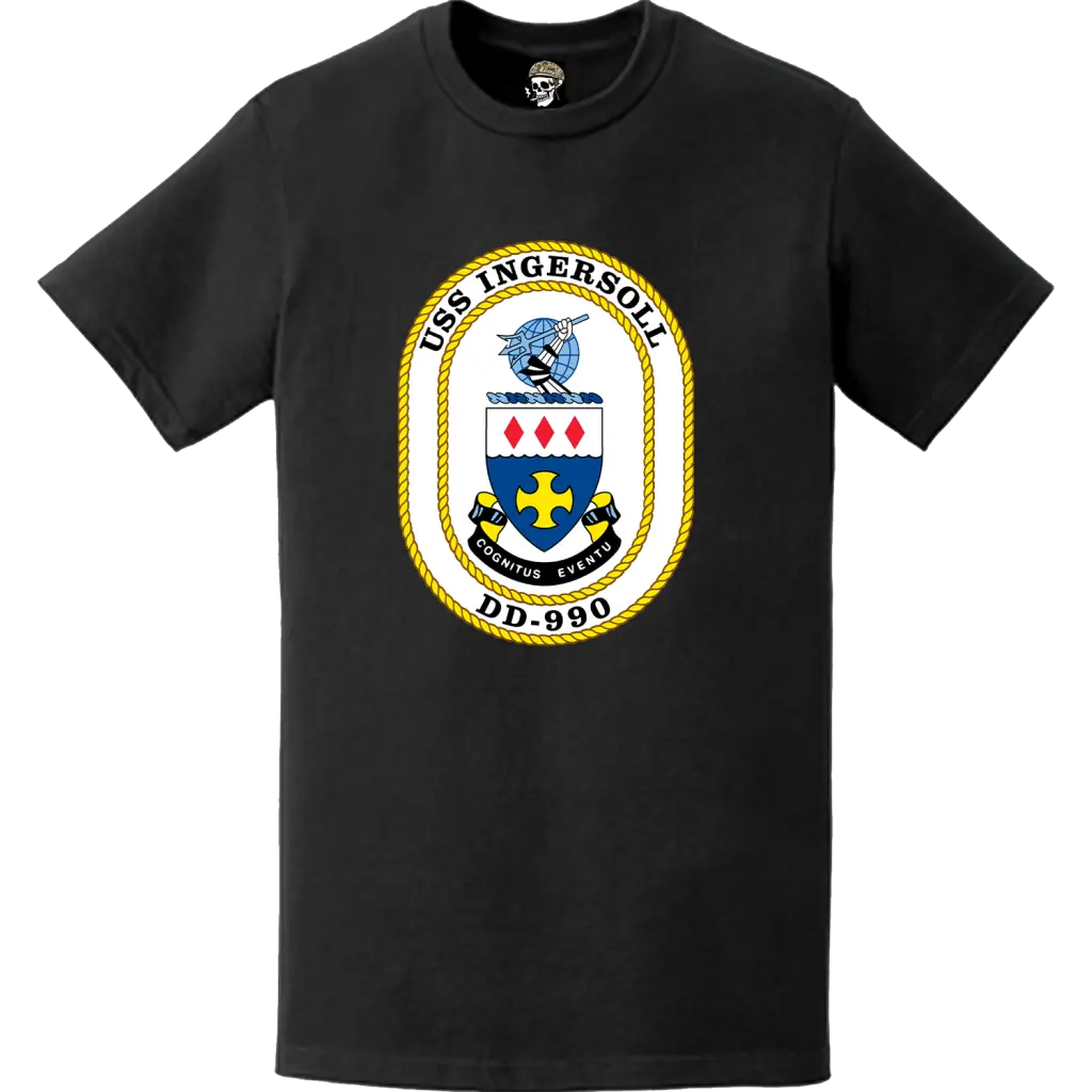 USS Ingersoll (DD-990) Ship's Crest Logo T-Shirt Tactically Acquired   