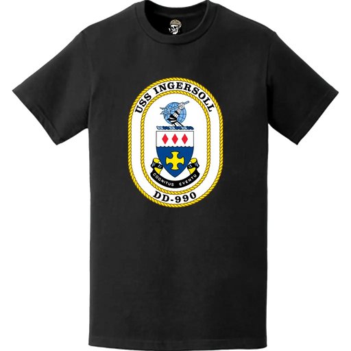 USS Ingersoll (DD-990) Ship's Crest Logo T-Shirt Tactically Acquired   