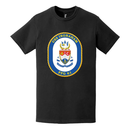 USS Ingraham (FFG-61) Logo Emblem T-Shirt Tactically Acquired   