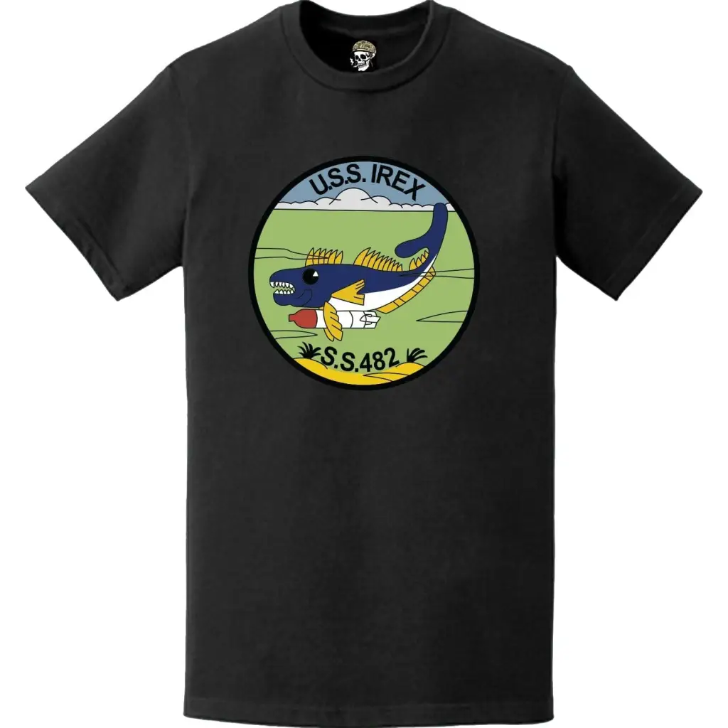 USS Irex (SS-482) Submarine Logo Emblem Crest T-Shirt Tactically Acquired   