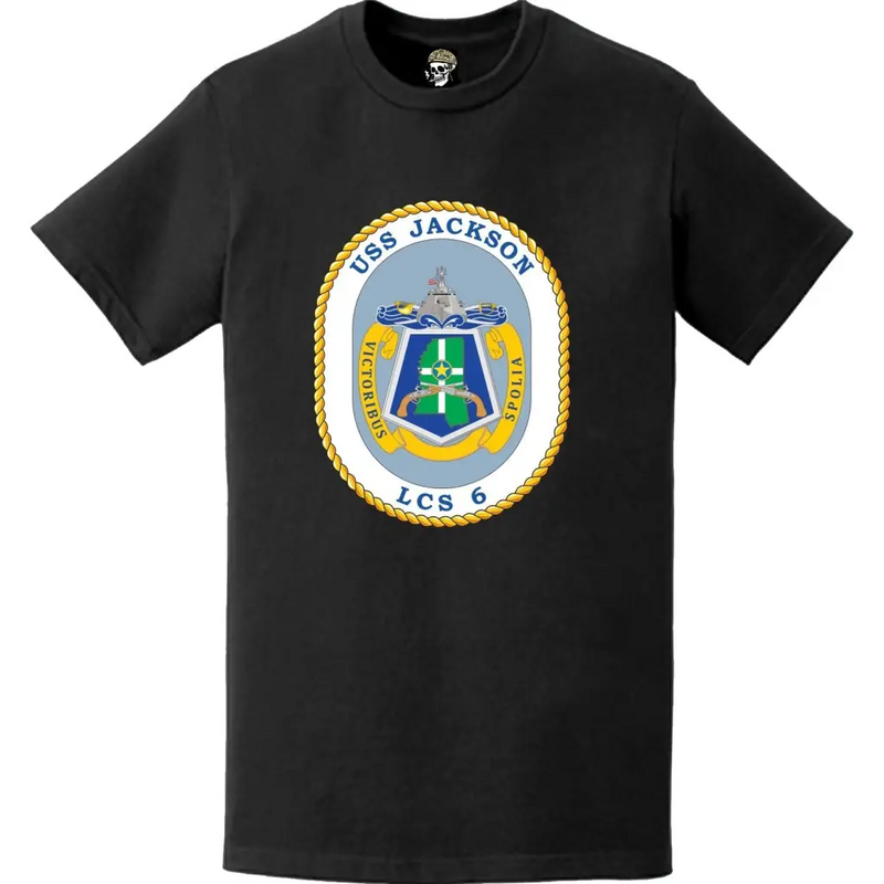 USS Jackson (LCS-6) Ship's Crest Logo Emblem T-Shirt