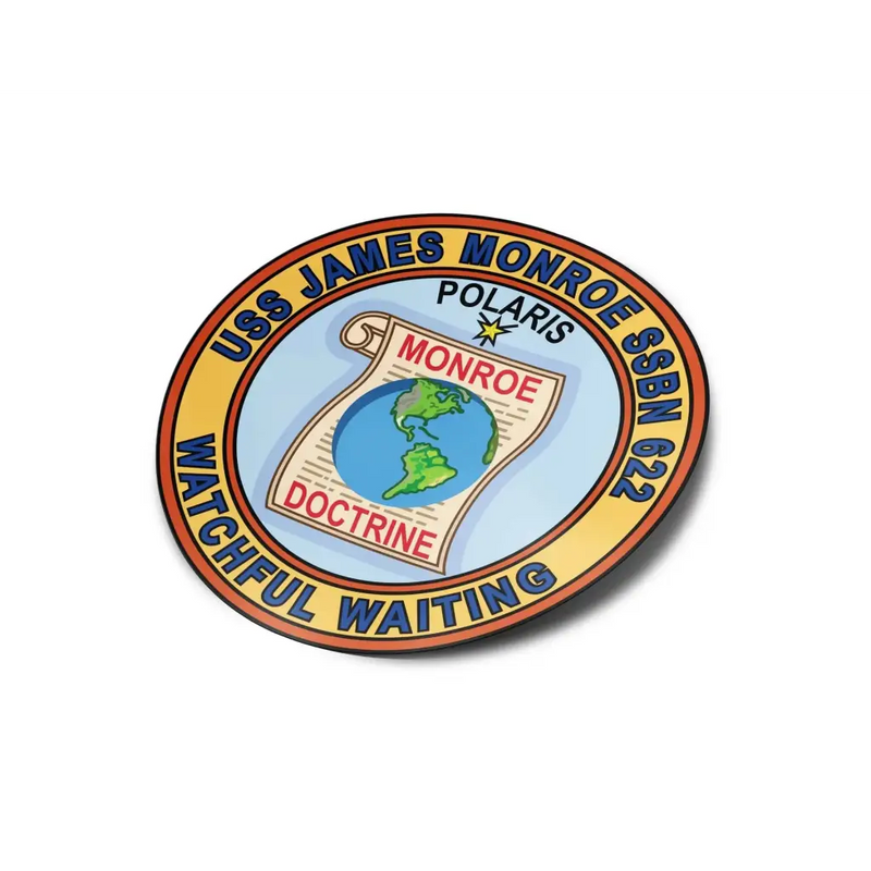USS James Monroe (SSBN-622) Die-Cut Vinyl Sticker Decal