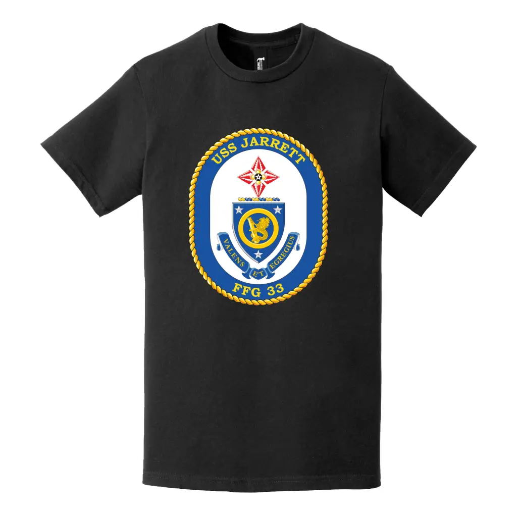 USS Jarrett (FFG-33) Logo Emblem T-Shirt Tactically Acquired   