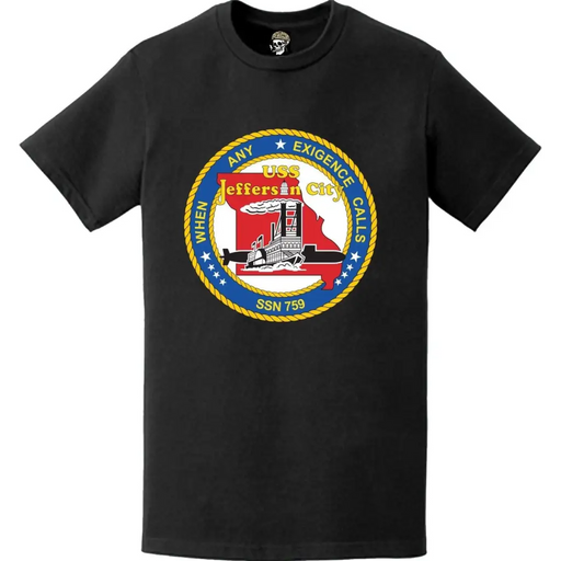 USS Jefferson City (SSN-759) Submarine Logo T-Shirt Tactically Acquired   