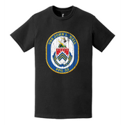 USS John A. Hall (FFG-32) Logo Emblem Distressed T-Shirt Tactically Acquired   