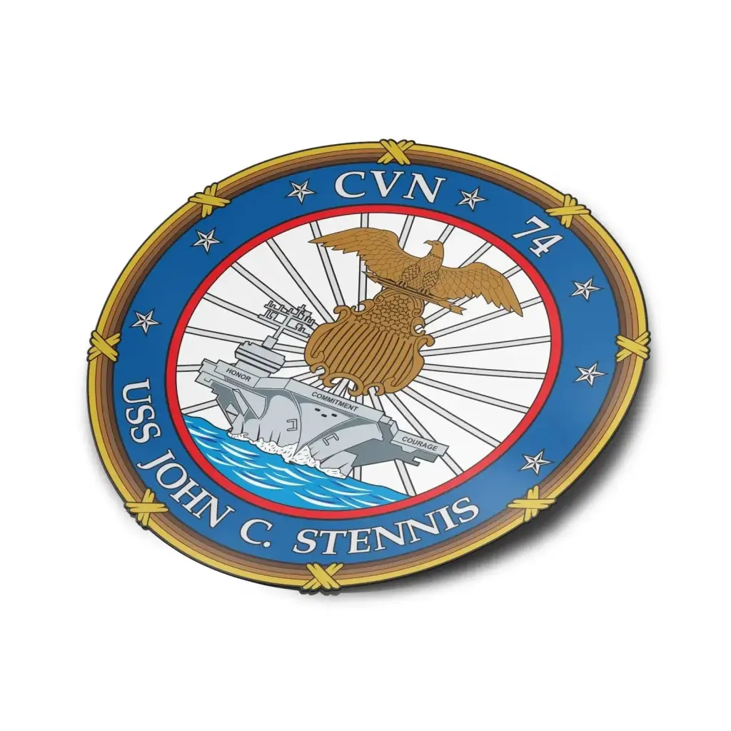 USS John C. Stennis (CVN-74) Die-Cut Vinyl Sticker Decal Tactically Acquired   