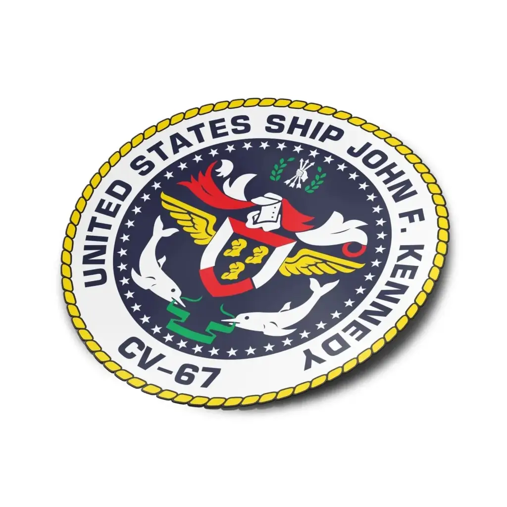 USS John F. Kennedy (CV-67) Die-Cut Vinyl Sticker Decal Tactically Acquired   