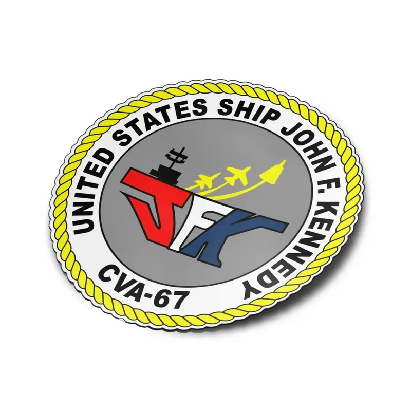 USS John F. Kennedy (CVA-67) Die-Cut Vinyl Sticker Decal