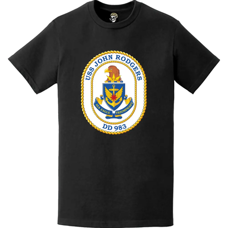 USS John Rodgers (DD-983) Ship's Crest Logo T-Shirt