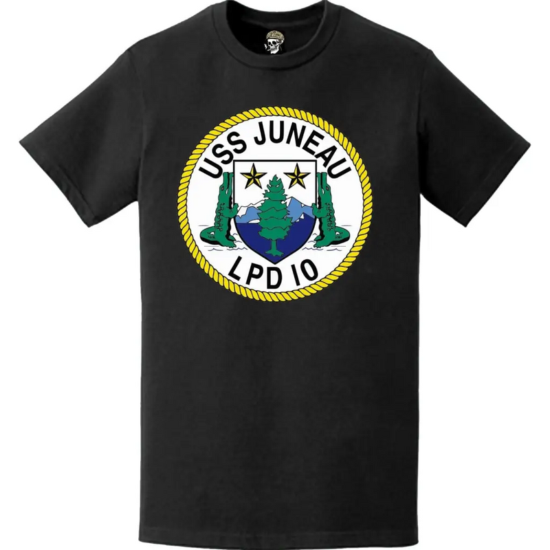 USS Juneau (LPD-10) Ship's Crest Emblem T-Shirt
