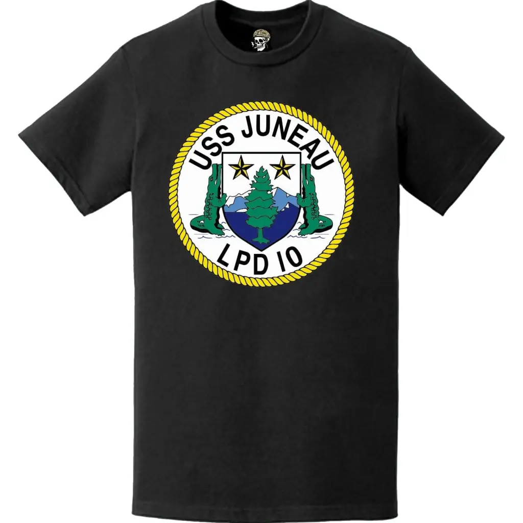 USS Juneau (LPD-10) Ship's Crest Emblem T-Shirt Tactically Acquired   