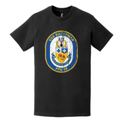 USS Kauffman (FFG-59) Logo Emblem Distressed T-Shirt Tactically Acquired   