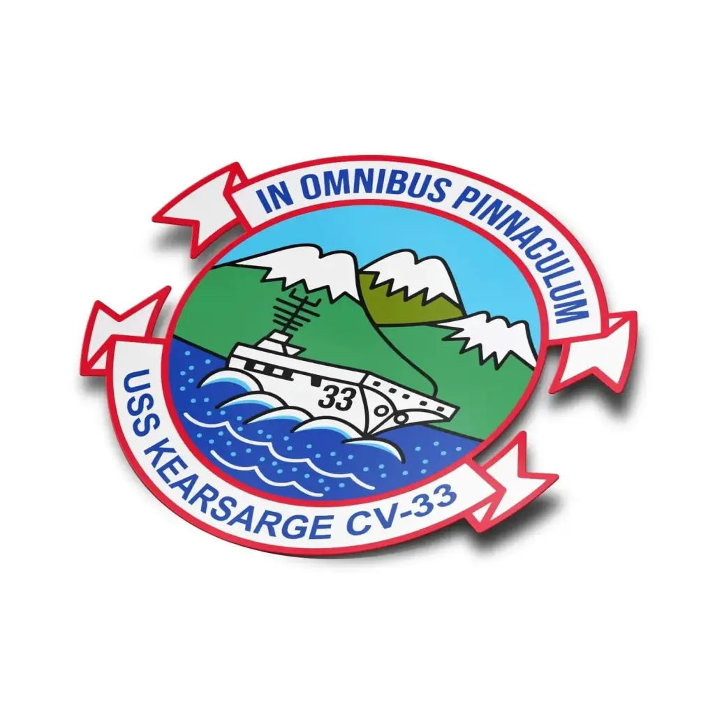 USS Kearsarge (CV-33) Die-Cut Vinyl Sticker Decal Tactically Acquired   