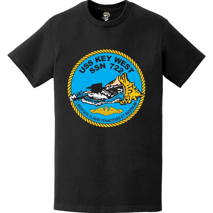 USS Key West (SSN-722) Submarine Logo T-Shirt Tactically Acquired   