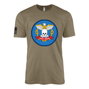 USS Kidd (DD-661) Fletcher-Class Destroyer T-Shirt - Coyote Brown