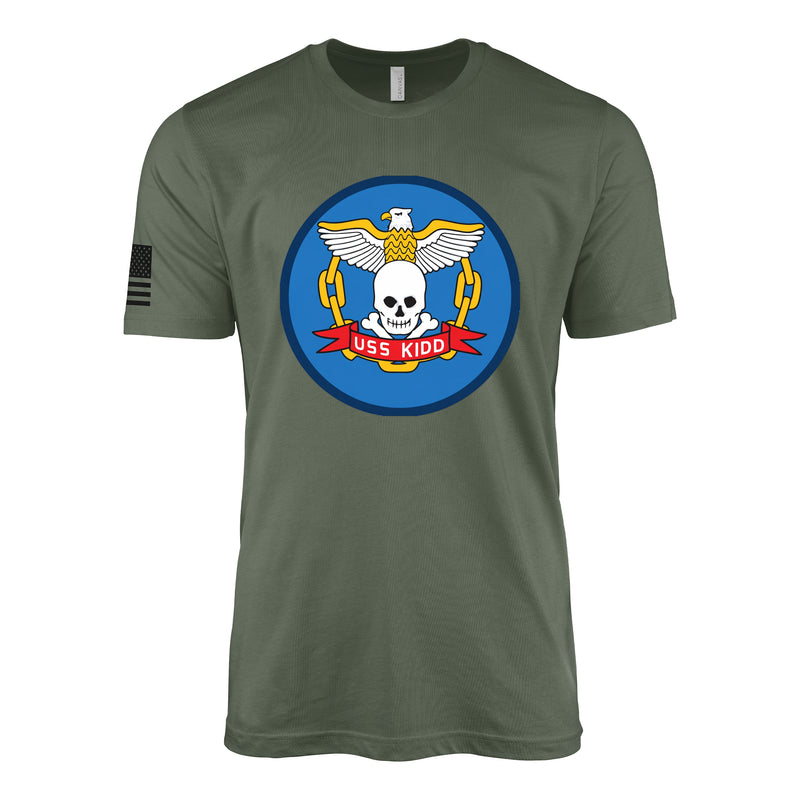 USS Kidd (DD-661) Fletcher-Class Destroyer T-Shirt